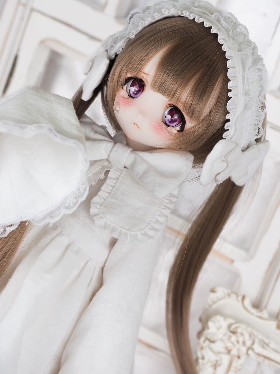 DDH-22 SW カスタムヘッド ソフビ盛り＋描き口　自作レジンアイ1種＋涙ジェル＋自作お洋服1セット【みとねるっ子】_画像5