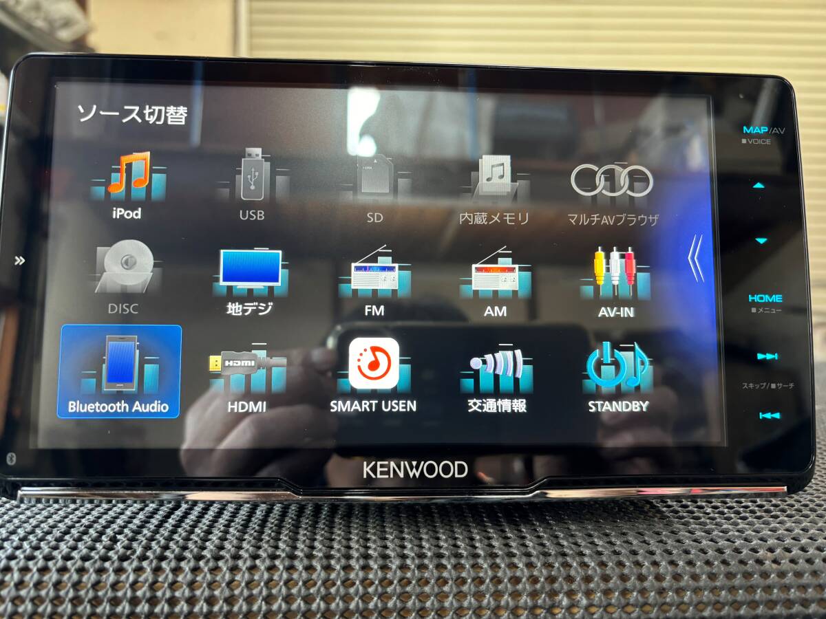 KENWOOD ケンウッド MDV-M907HDF 2023年地図データ 彩速 フローティングナビ 9インチ CD DVD Bluetooth フルセグ 送料無料_画像3