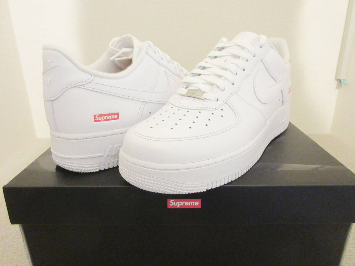 1000円スタート シュプリーム Supreme Nike Air Force 1 Low ナイキ エアフォース 1 CU9225-100 スニーカー 白28㎝_画像1