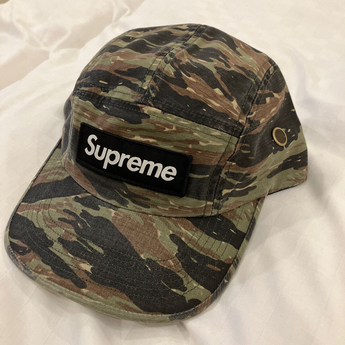 【新品未使用】24ss Supreme Military Camp Cap Olive Taiger Camo シュプリーム　カモ