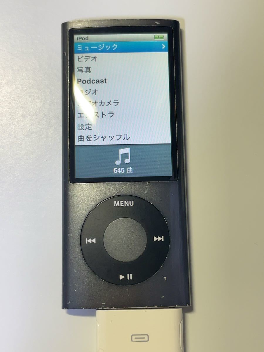 Apple iPod nano A1320 8GB 第5世代 5th ブラック バッテリー劣化ジャンク_画像1