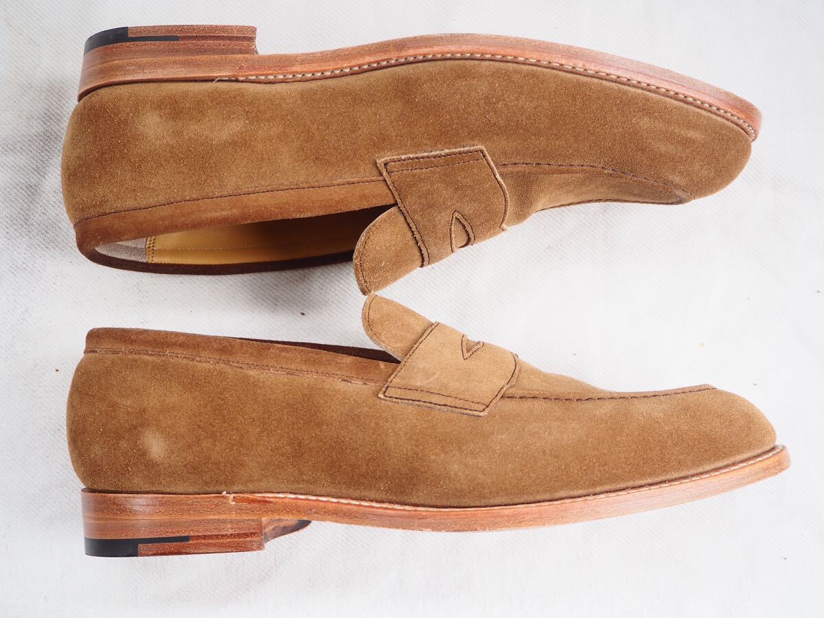 Tricker’s Suede Loafer Shoes ... машина ...  замша ... мех 