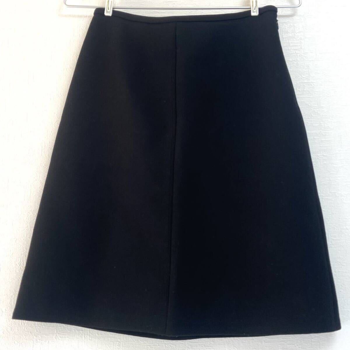 [ beautiful goods ] PRADA Prada skirt tight skirt black black size 38 a229
