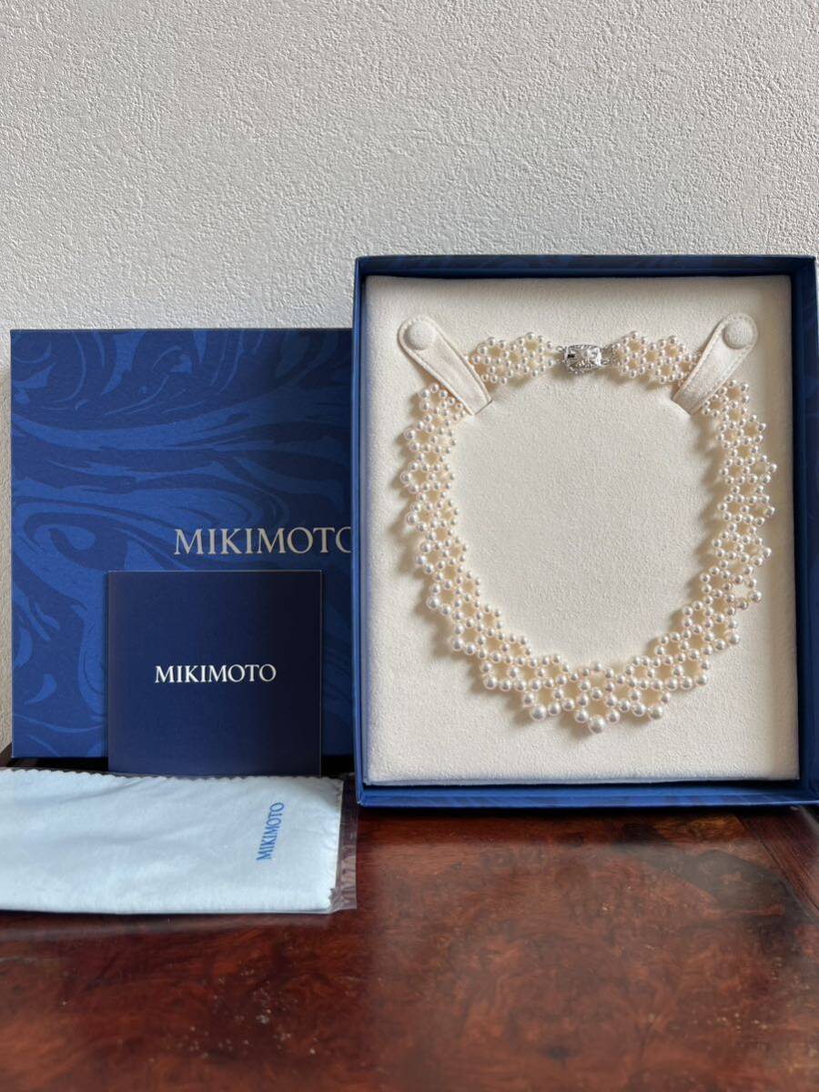 美品 ミキモト MIKIMOTO パールネックレス K18 真珠 ②の画像1