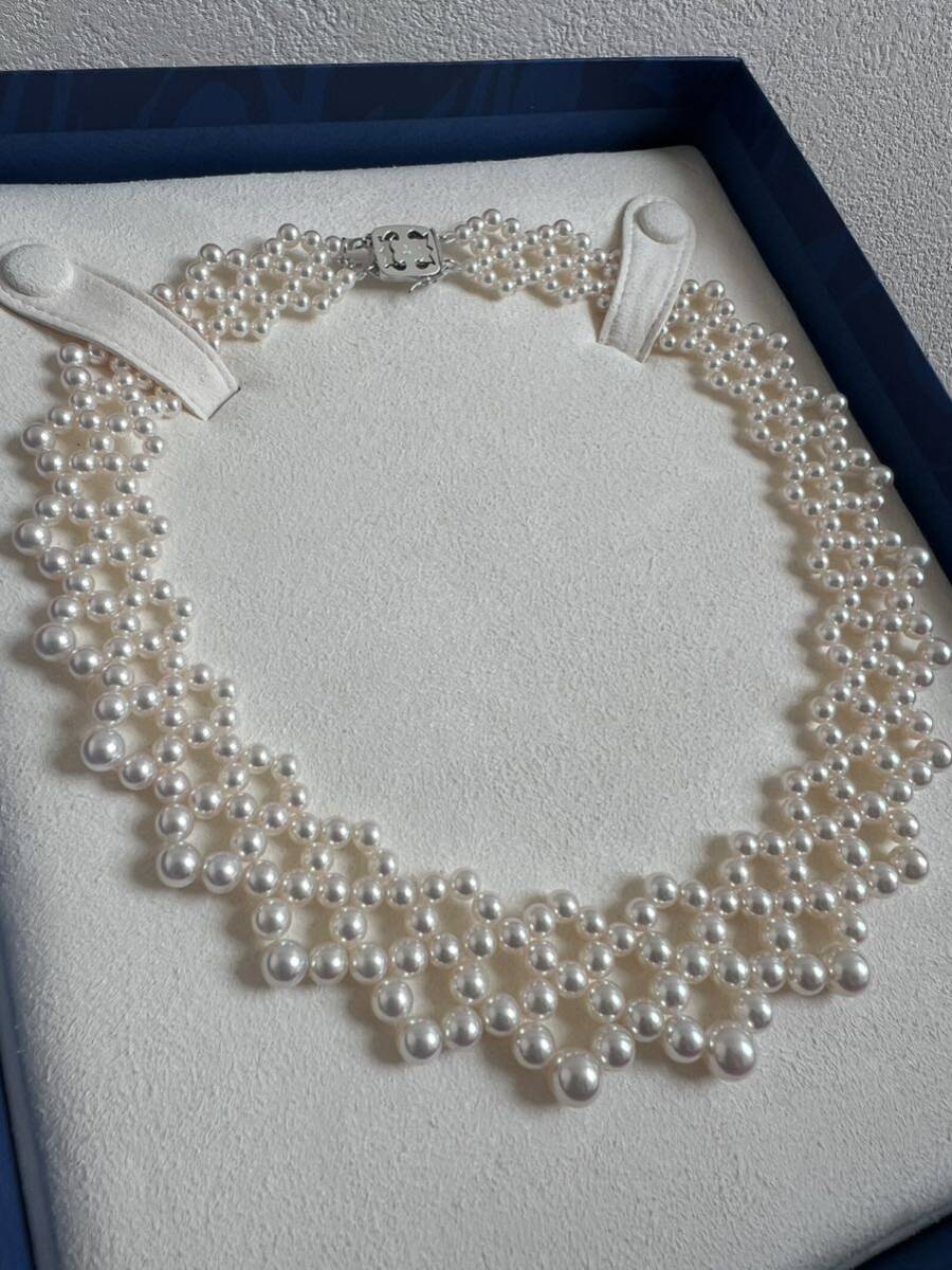 美品 ミキモト MIKIMOTO パールネックレス K18 真珠 ②の画像3