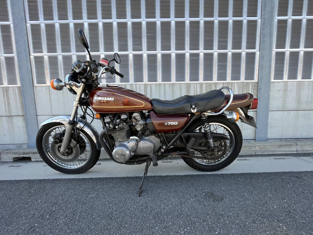 ボロいけど（いいヤレたまらないです）絶好調 昭和51年Z750A4の画像2