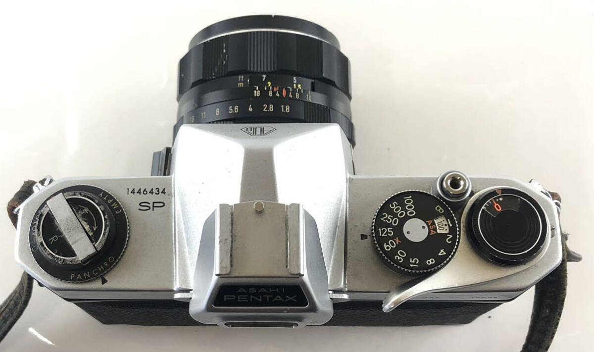 【SK1180】ASAHIPENTAXSP アサヒペンタックス SPOTMATICフィルムカメラ AsahiOpt.CoLens madeinJapanSuper-Takumar1:1.8/55 2256561 レンズ_画像6