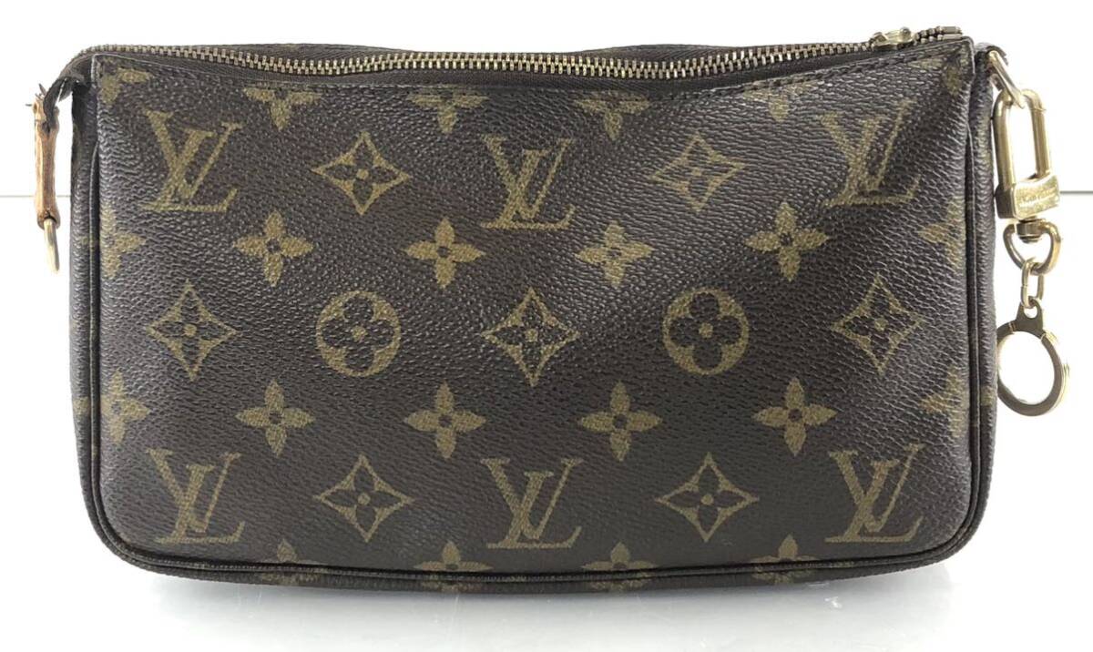 [SR265]LOUISVUITTON Louis Vuitton monogram pochette accessory sowa-ru accessory pouch multi case brown group VI1919 bag 