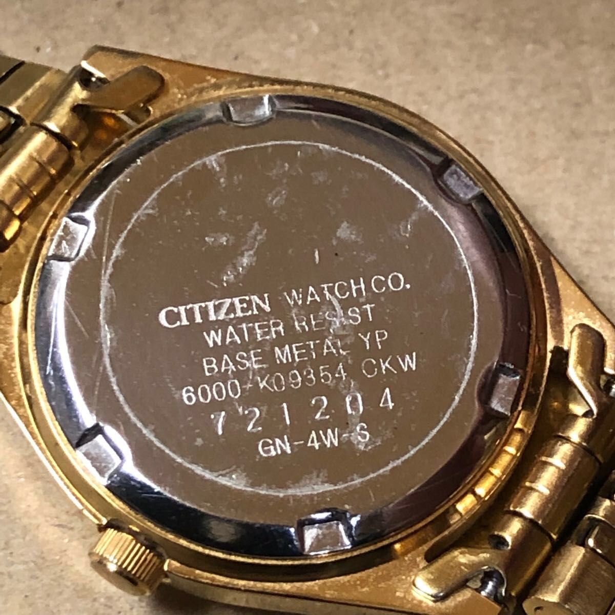 シチズン　レディース腕時計　ゴールド　クォーツ式　動作未確認　ジャンク　外装美品