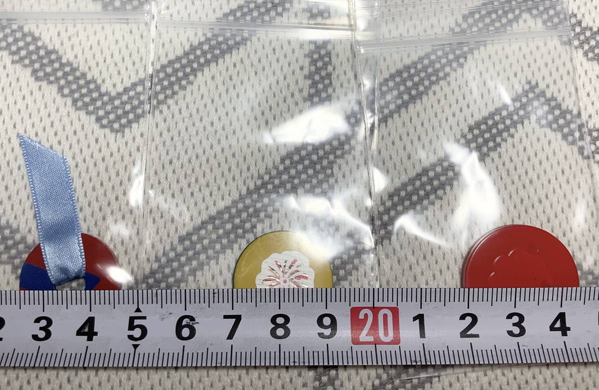  グラウンド ゴルフ マーカー グランド  コイン 3個セット (スチールですので磁石にくっ付きます)の画像3