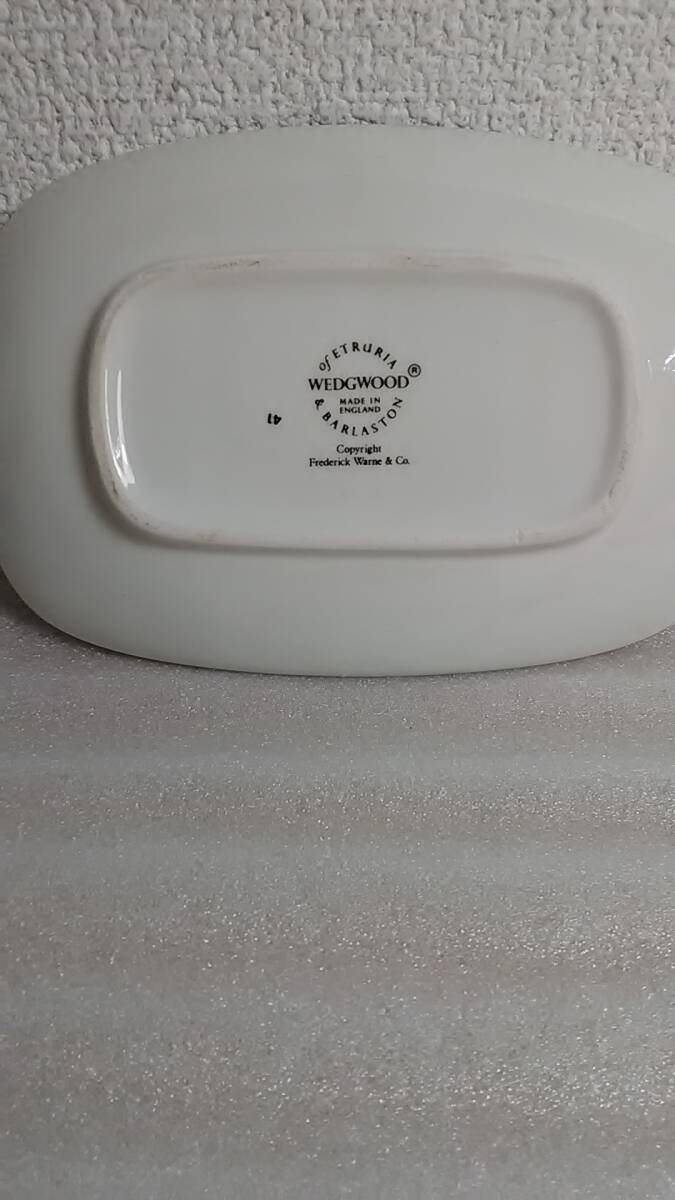 【未使用】旧刻印 ウエッジウッド Wedgwood ピーターラビット カップ ソープディッシュ 石鹸置き 陶器 小皿の画像8