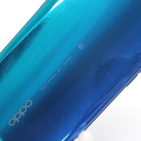 超美品 OPPO Reno A 64GB ブルー スマホ 本体 白ロム 中古 あすつく 土日祝発送OKの画像3