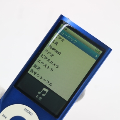 美品 iPOD nano 第5世代 8GB ブルー 即日発送 MC037J/A 本体 あすつく 土日祝発送OK_画像3