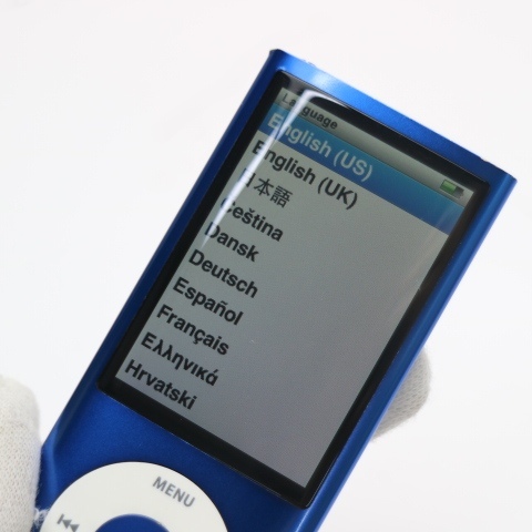 超美品 iPOD nano 第5世代 16GB ブルー 即日発送 MC066J/A 本体 あすつく 土日祝発送OK_画像3