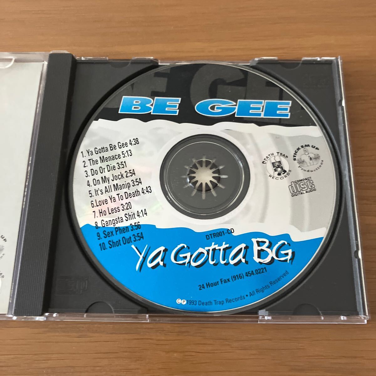 【レアG-RAP CD】 Be Gee Ya Gotta Be Gee 1993 Death Trap Records DTR001-CD_画像3
