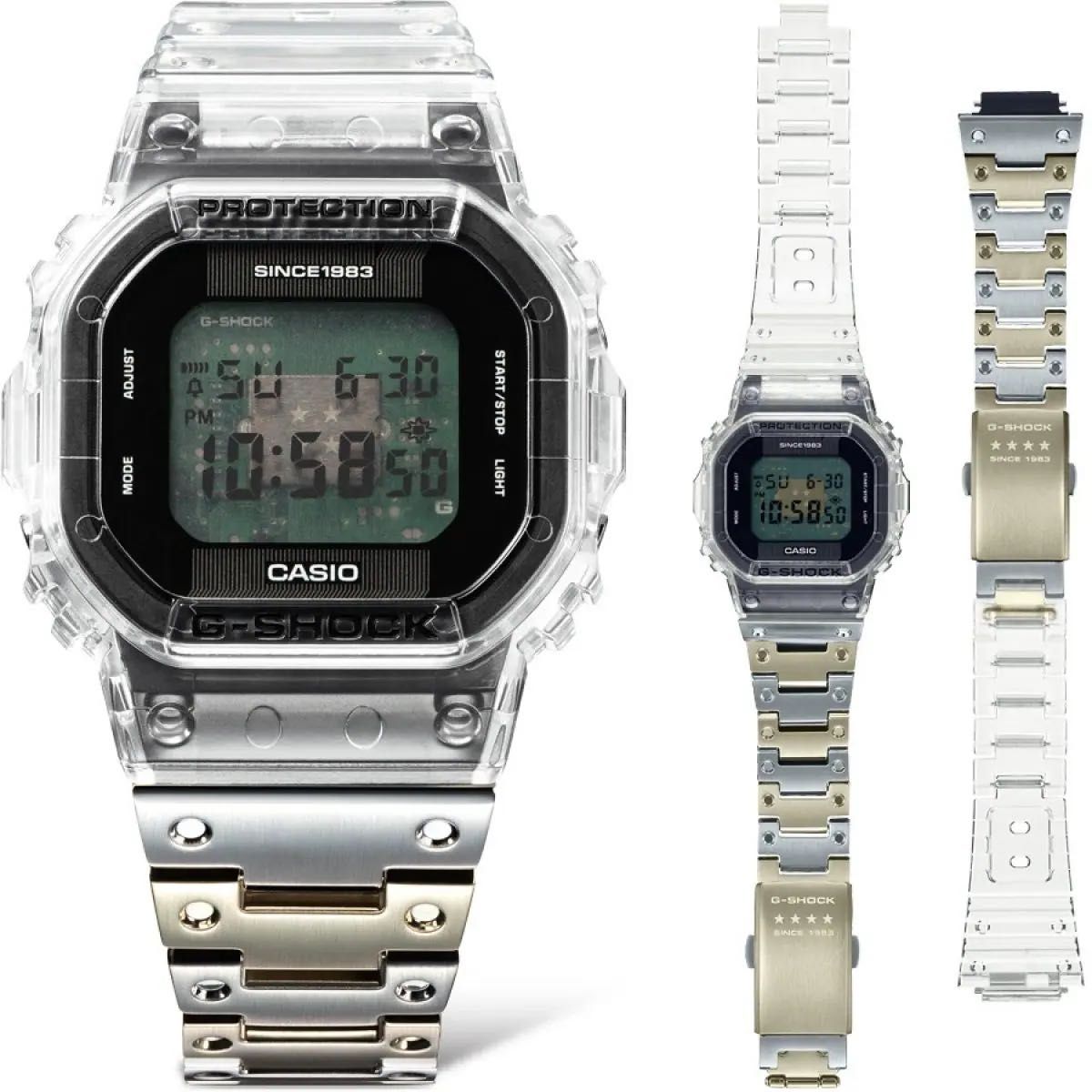 DWE-5640RX-7JR G-SHOCK スクエア スケルトン 40周年限定モデル クリアリミックス Clear Remix