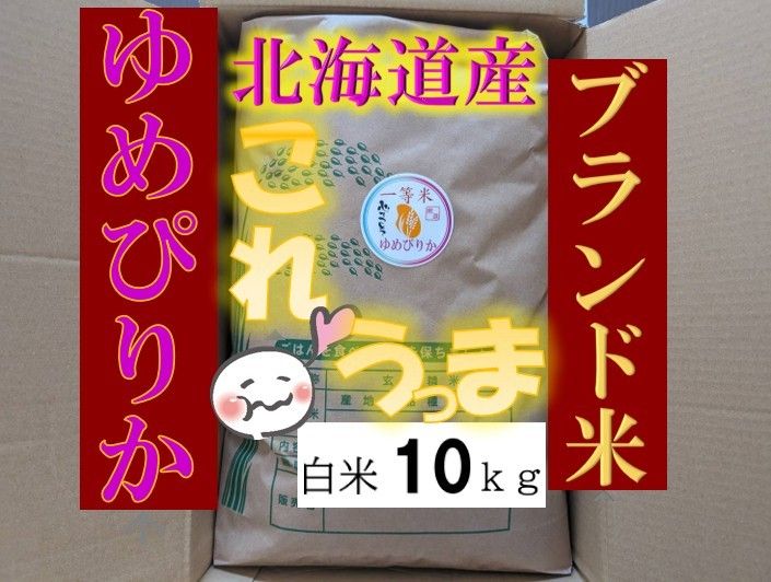  【送料無料】ゆめぴりか　１等米　白米10キロ　特A北海道米　令和５年産　農家直送 数量限定