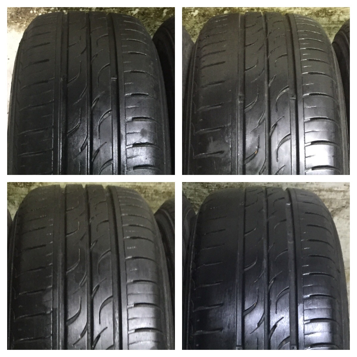 2 KUMHO SENSE SE11 175/65R14 7.5分目 アクア ポルテ パッソ ヴィッツ スペイド ノート フィット ハスラー ソリオ 等 *6855_画像2