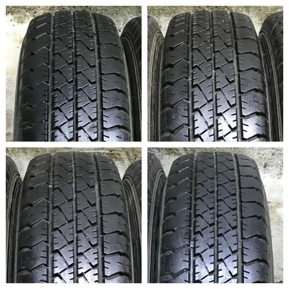 1 GOODYEAR CARGO PRO 145/R12 LT 6PR 8.5分目 ホンダ スチール 軽トラ等 *7003_画像2