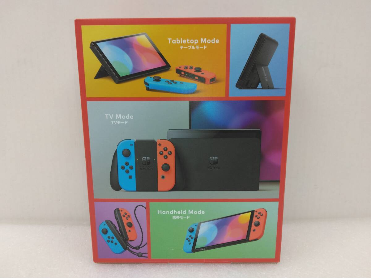 Nintendo Switch ニンテンドースイッチ 本体 有機ELモデル Joy-Con(L)ネオンブルー(R)ネオンレッド HEG-S-KABAA 未使用品 9_画像4