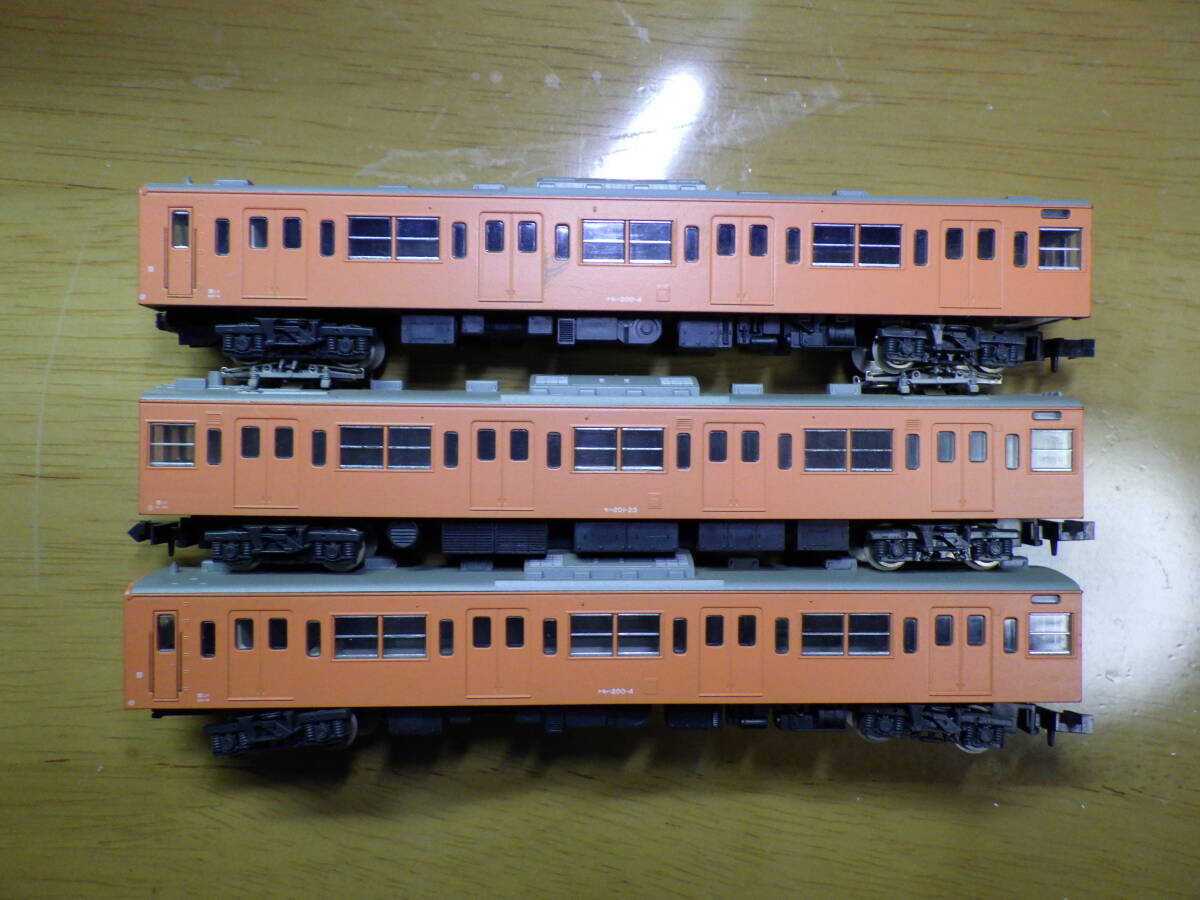 ジャンク No.17　KATO 201系 試作車 オレンジ 　3両　　　　　　　国鉄　JR　中央線　201系900番台_画像1