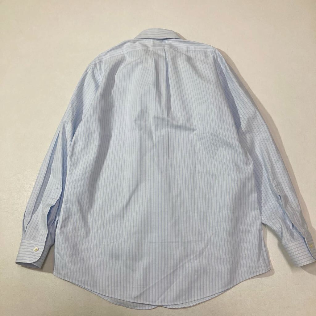 277 BROOKS BROTHERS ストライプ ボタンダウンシャツ SLIM FIT ノンアイロン ワイシャツ 16-34 ブルックスブラザーズ ビジネス 40327V_画像2