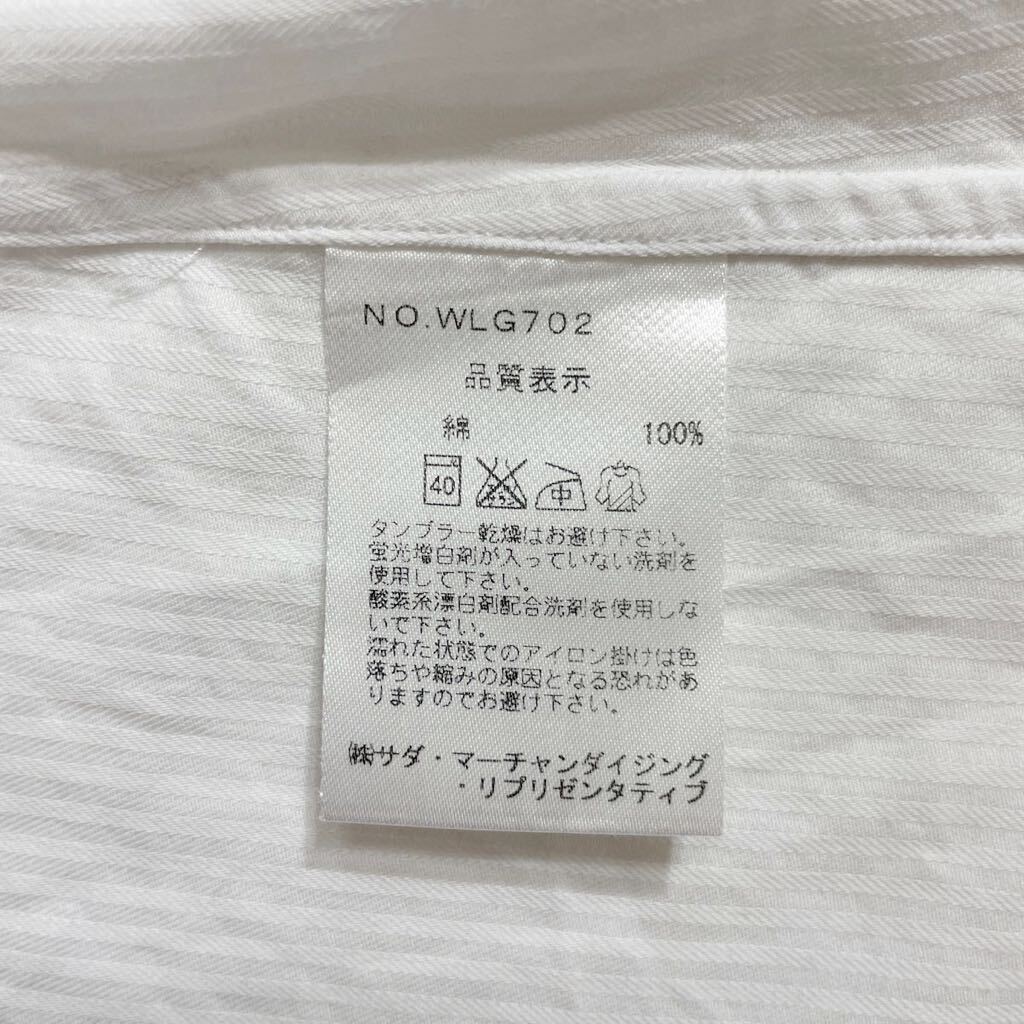 48 Maker's Shirt 鎌倉 メーカーズシャツ カマクラ 9分袖 ドレスシャツ サイズ13 日本製 コットン ブラウス ホワイト 白 レディース 40328Mの画像6