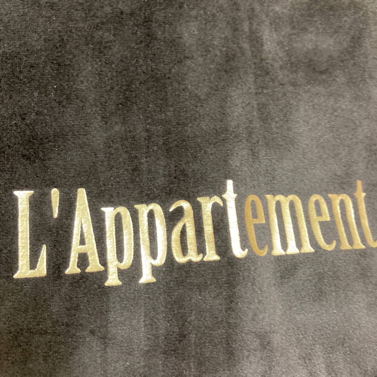 77 美品 非売品 L'Appartement ガーメントバッグ 洋服ケース 衣類入れ 旅行 出張 フェイクスエード ダークブラウン 40319D_画像5