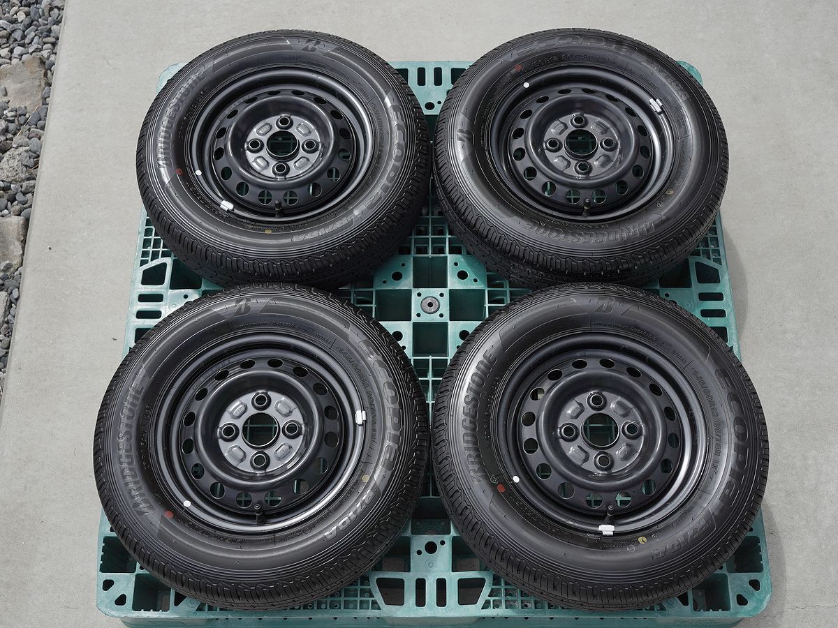 美品 納車前外し 12インチ ダイハツ 現行 アトレー 純正 スチk-ル 4.00B +40 100-4H【145/80R12 80/78N LT 新車外し 車検 ハイゼット】②