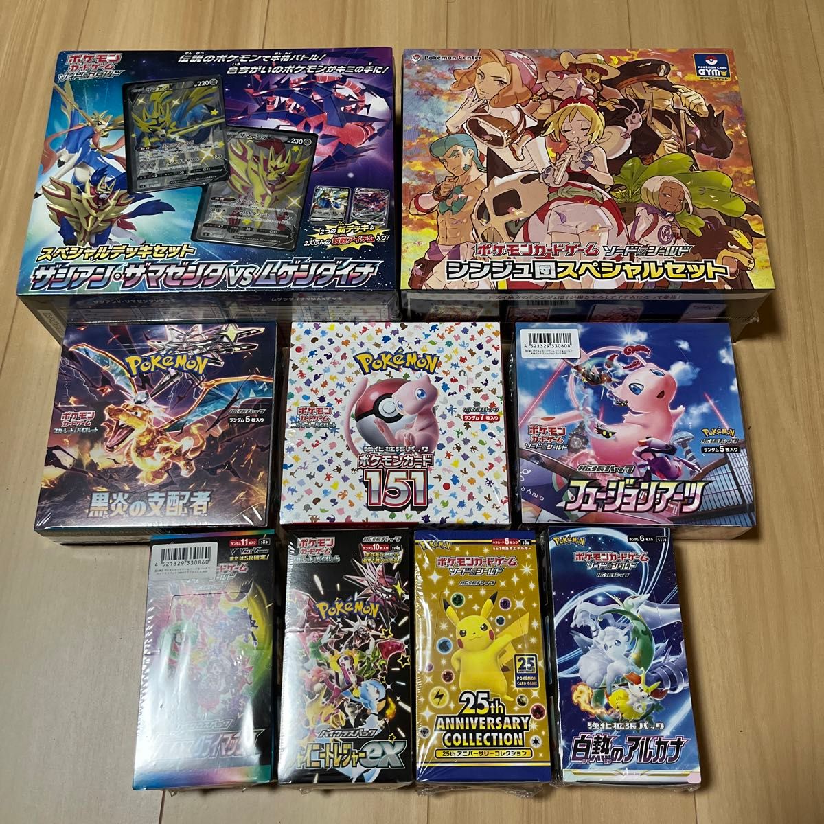 ポケカbox まとめ売り　151 フュージョンアーツ　白熱のアルカナ　25thanniversary collection