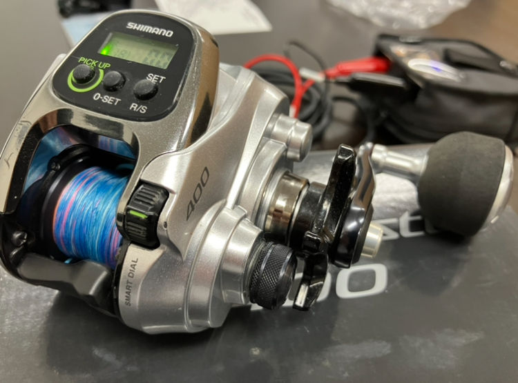 ★シマノ SHIMANO★フォースマスター400★電動リール★船釣り★右巻シングルハンドル★中古★使用頻度少ないの画像7