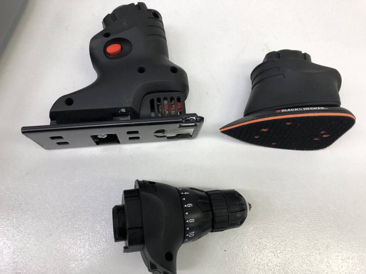 ☆☆【USED】BLACK＆DECKER ブラック&デッカー QUATTRO ＫＣ2000Ｆ　PS130A ＣＤ431充電ドリル 研磨　工具セット サイズ100_画像8