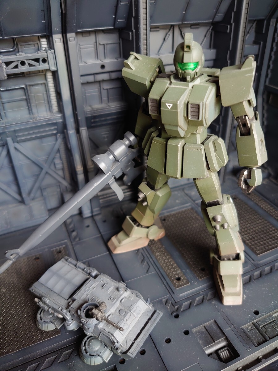 HGUC ジムスナイパー＆ホバートラック 塗装済完成品_画像1