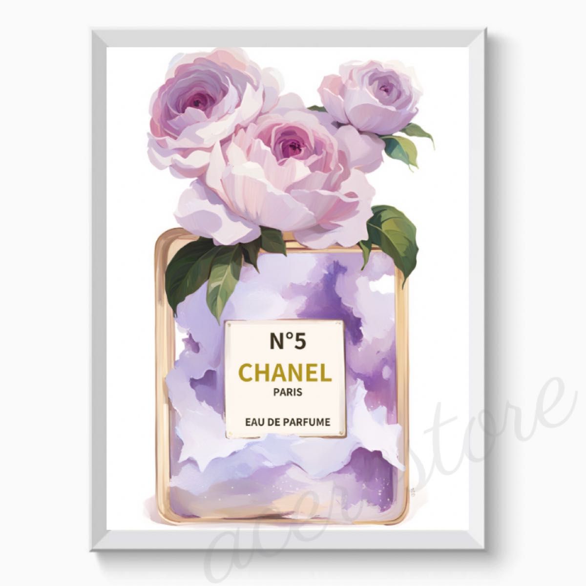 H062 アートポスター インテリア CHANEL シャネル おしゃれ 紫