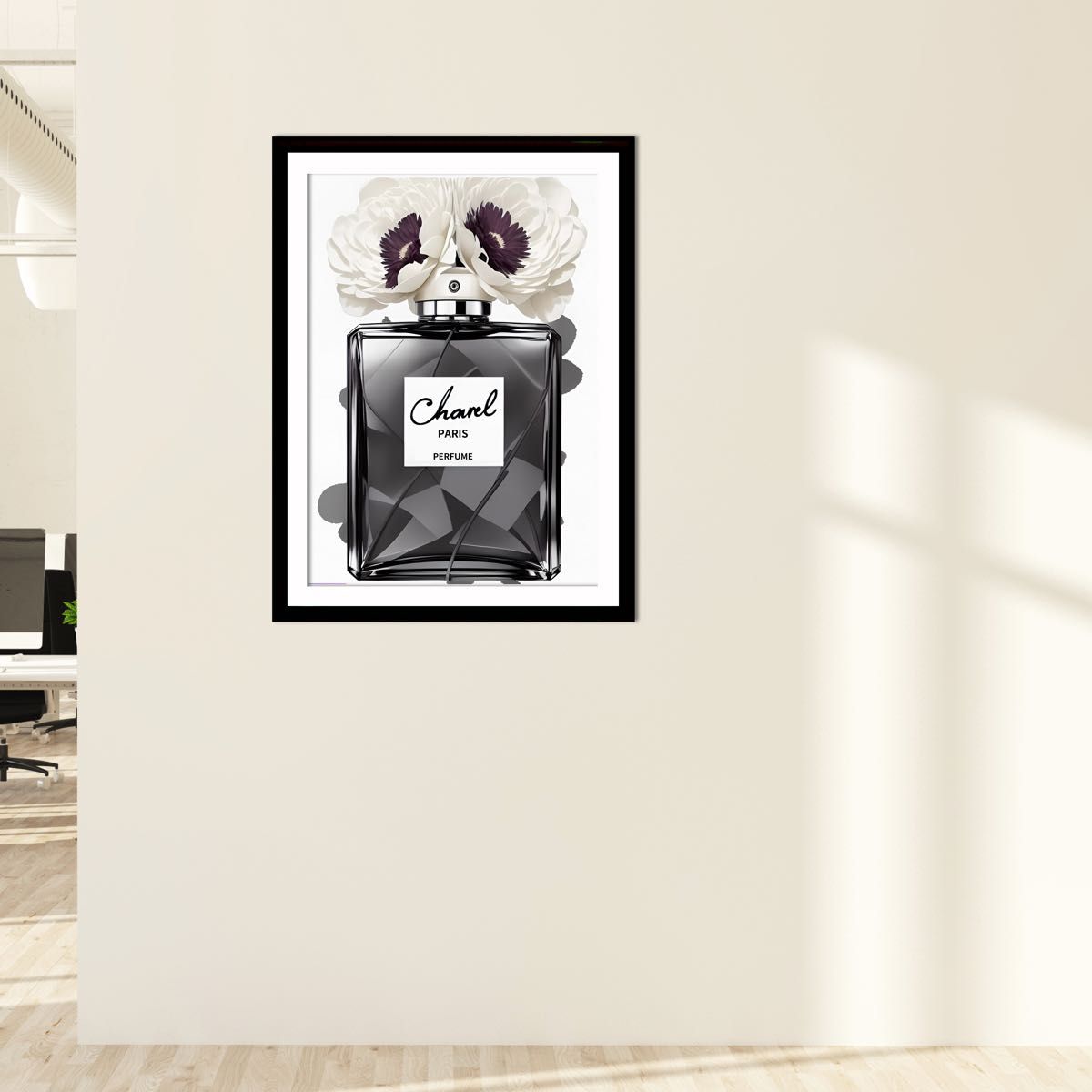 G072 アートポスター インテリア CHANEL シャネル 香水 ブラック