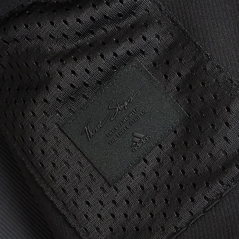 R279 新品 アディダス 中厚 ストレッチ テーラードジャケット adidas ゴルフ スリーライン (サイズ:XL) ブラック_画像6