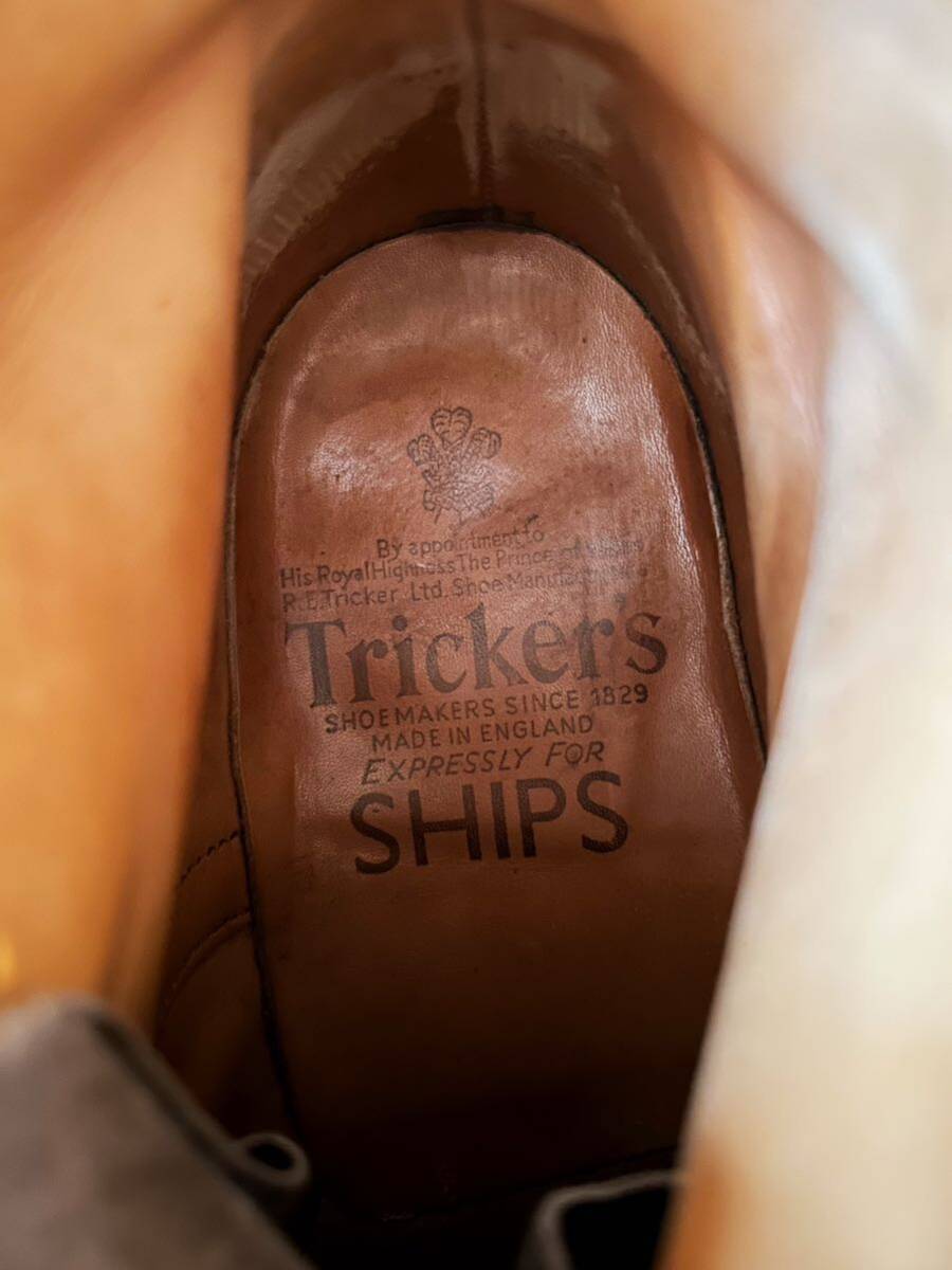 【1スタ】Tricker's トリッカーズ モンキーブーツ カントリーブーツ 革靴 SHIPS別注 UK7.5 【1スタ】【1円スタート】【1〜】【1円出品】_画像6