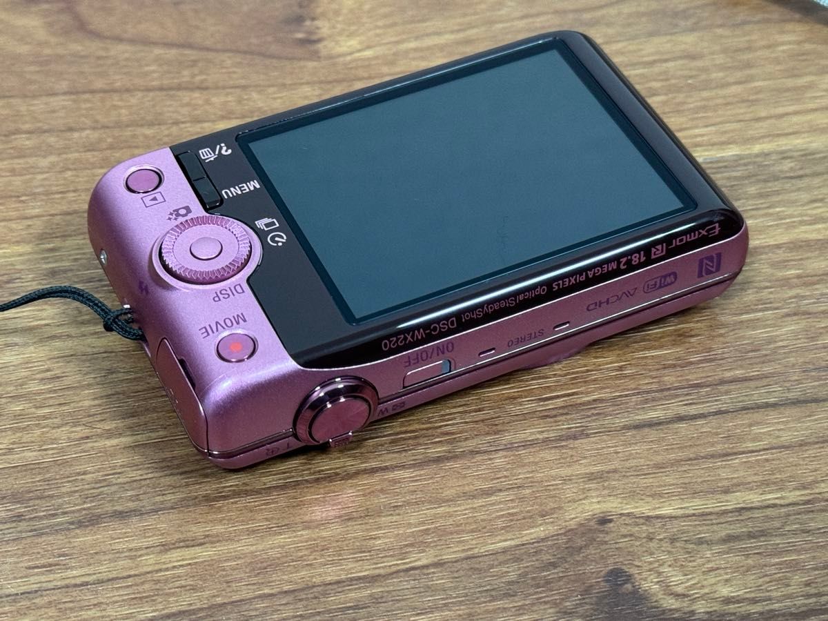 美品 SONY Cyber-shot DSC-WX220 デジタルカメラ ピンク