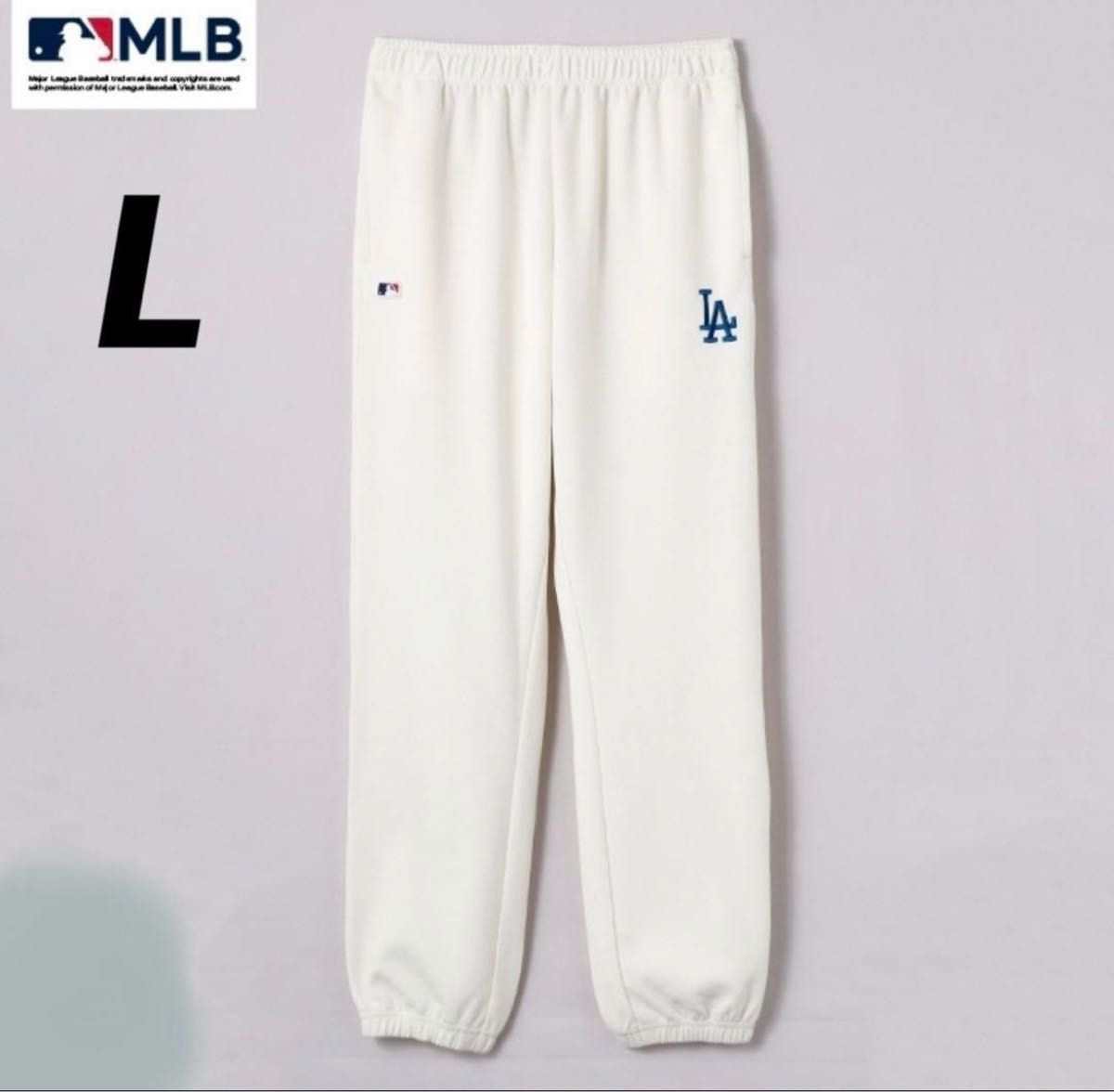 ドジャース　MLB メジャーリーグ スウェットパンツ　大谷翔平　ホワイト　L