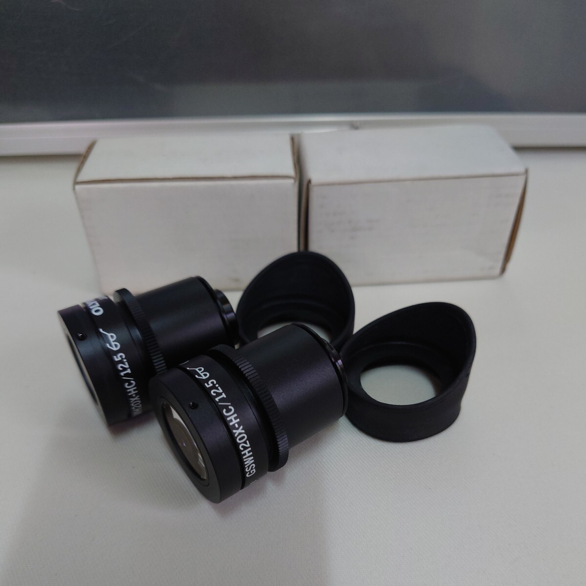 ★11未使用保管品 OLYMPUS GSWH20X-HC/12.5 実体顕微鏡接眼レンズ 2点セット オリンパス_画像1