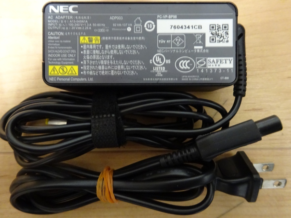NEC ノートパソコン LAVIE Note Standard PC-NS700BAR/Core i3-5005U 2.0GHz/8GB/500GB/BD/中古特価良品 _画像7
