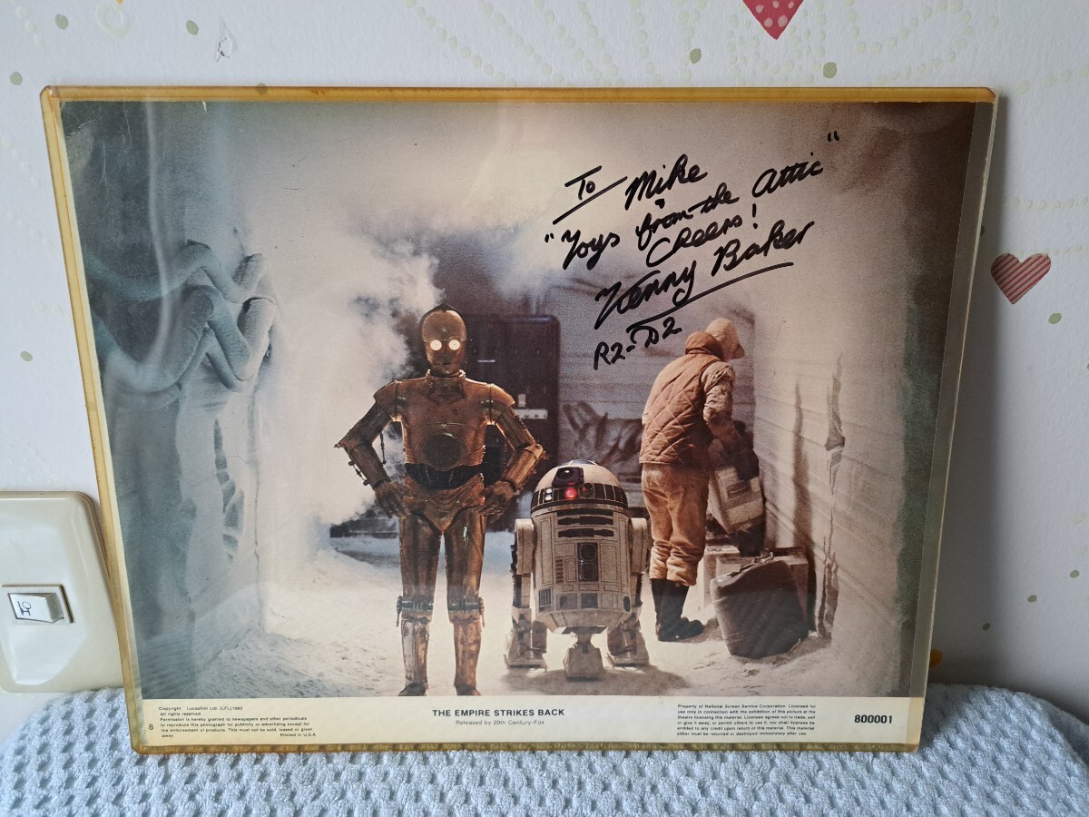 R2-D2/KENNY BAKER ケニー・ベイカー サイン入りロビー・カード_画像1