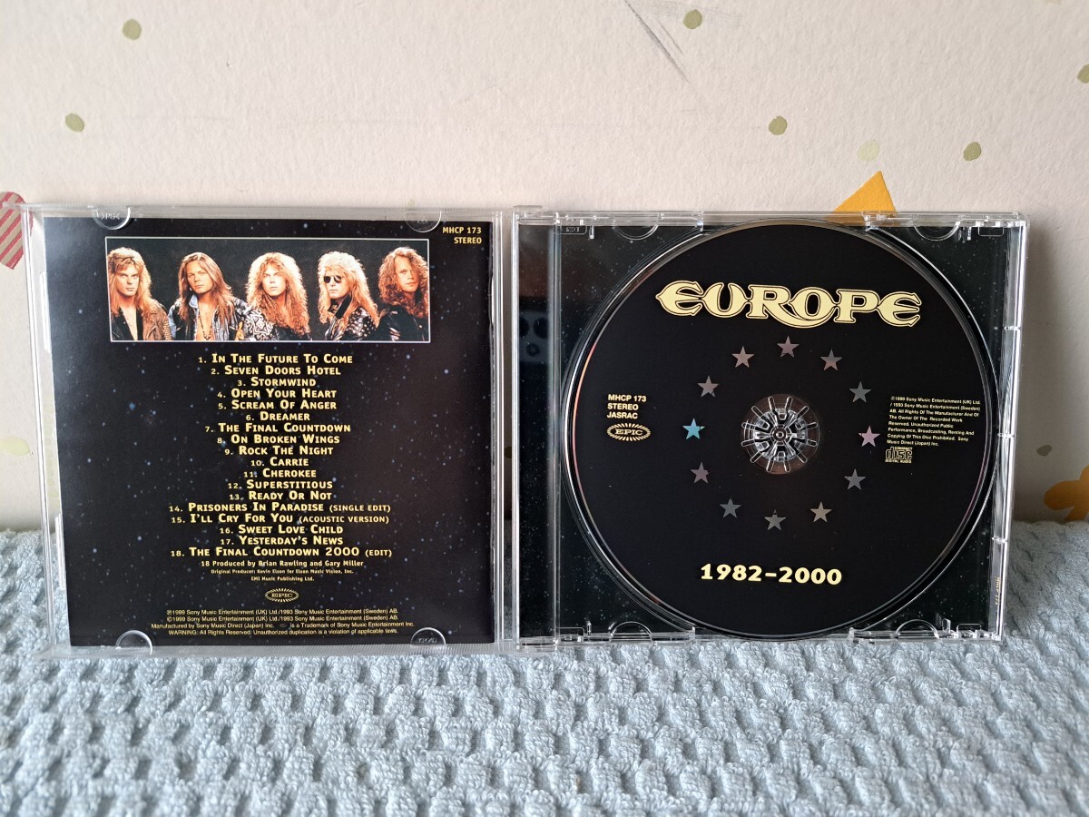 EUROPE 1982-2000 ヨーロッパ ベスト・オブ・ヨーロッパ CD 開封済み 美品_画像3
