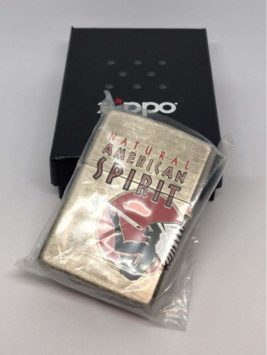 ★新品 zippo アメリカンスピリット Used加工 アメスピロゴ 限定品 2016年製 アメスピ 当選品 ケース 当選通知書付