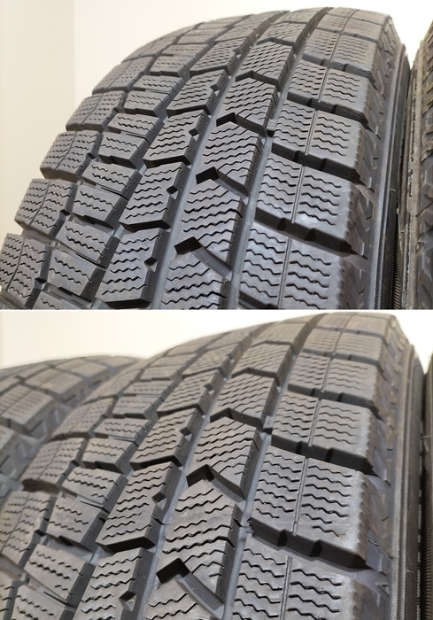 DUNLOP ダンロップ 185/60R15 84Q WINTER MAXX WM02 冬タイヤ スタッドレスタイヤ 4本セット [ W2731 ] 中古タイヤ_画像4