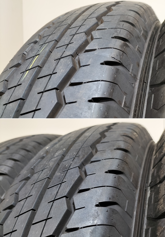 DUNLOP ダンロップ 165/80R14 97/95N SP LT30 A LT 夏タイヤ サマータイヤ 4本セット [ A3534 ] 中古タイヤ_画像4