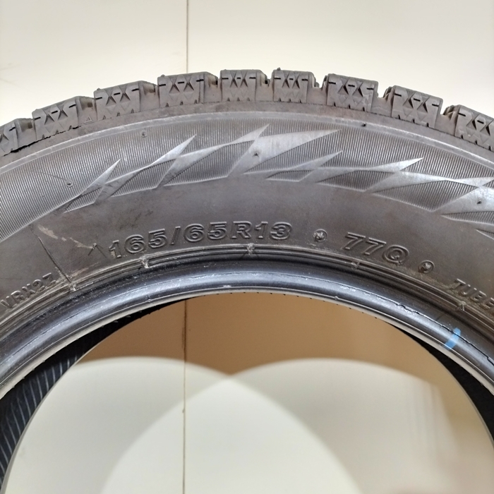 BRIDGESTONE ブリヂストン 165/65R13 77Q BLIZZAK VRX2 冬タイヤ スタッドレスタイヤ 4本セット [ W2756 ] 中古タイヤ_画像8