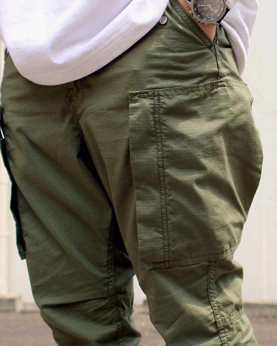 nonnative TROOPER 6P TROUSERS RELAXED FIT C/P RIPSTOP STRETCH COOLMAX OLIVE_画像4