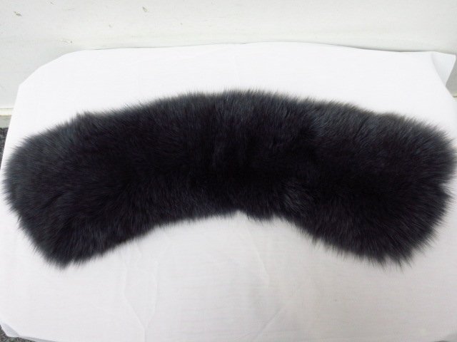 ｍ3586 美品　SAGA FURS　つけ襟　コート襟部分　リアルファー　グレー　サガファーズ_画像4