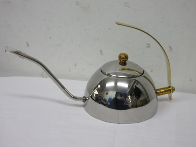 a4869　美品　カリタ　Kalita　コーヒードリップポット　細口　ステンレス製　日本製　_画像1